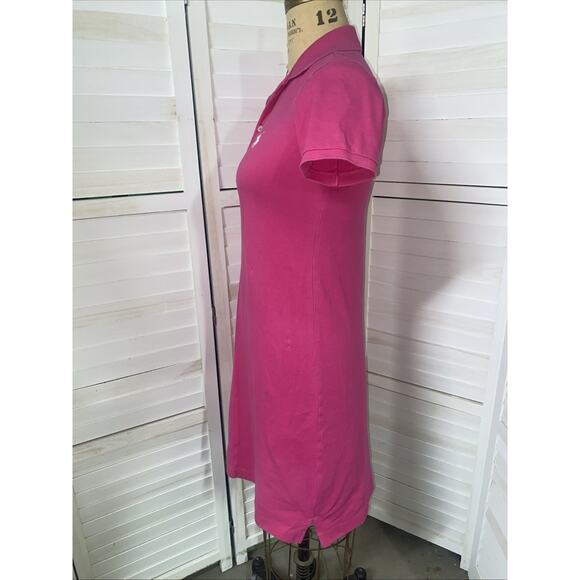 Ralph Lauren Sport Cotton Polo Pink Dress White Logo Embroidered SMALL - Picture 7 of 8